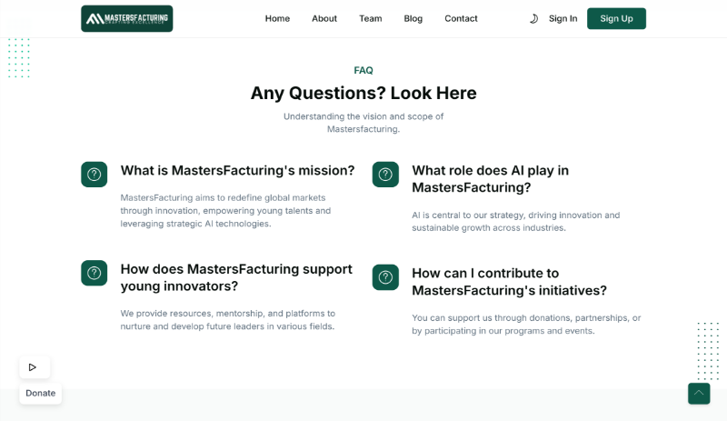 Landing Website