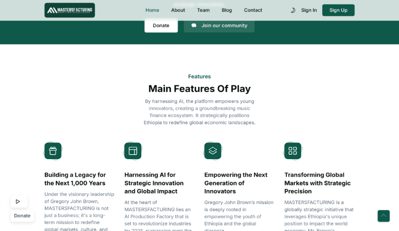 Landing Website