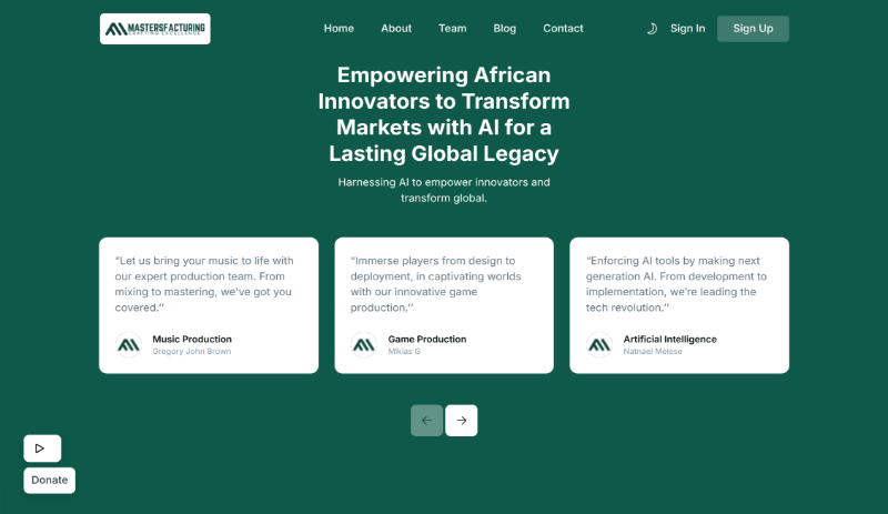 Landing Website