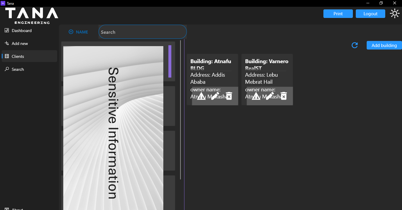 Elevator Information Management System (Older Version)